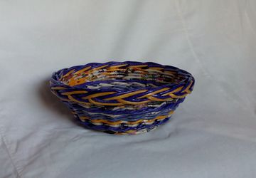 Конфетница плетеная "Цветное настроение", №9