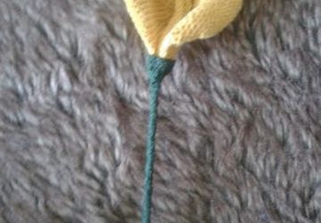 Золотая калла (вязание)