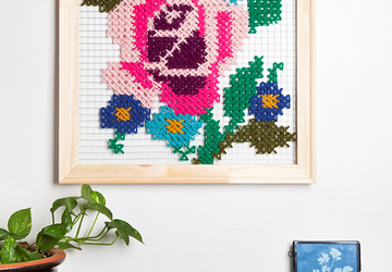 Картина крестиком крупногабаритная.