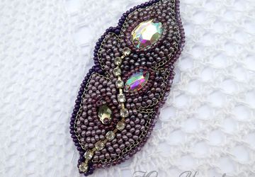 Брошь "Перо"