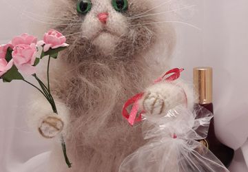 Кот вязаный "Ищу добрые руки"