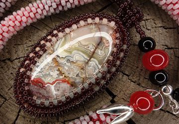 Кулон "Закатное море"