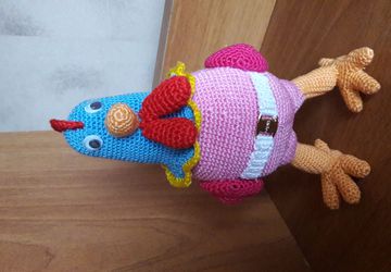 Петушок амигуруми