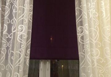 Пошив римских штор.