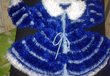 пальто из пряжи ''травка''