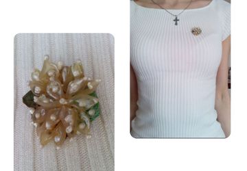 Брошь из полимерной глины