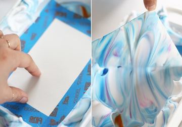 Великолепная мраморная бумага своими руками