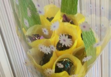 букет желтых тюльпанов