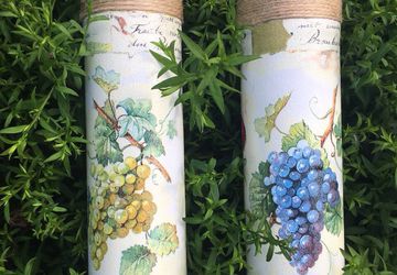 Набор бутылок для вина" Гроздь винограда"