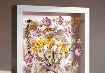 Картина из прессованных цветов