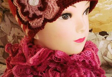 комплект - шапочка и шарфик