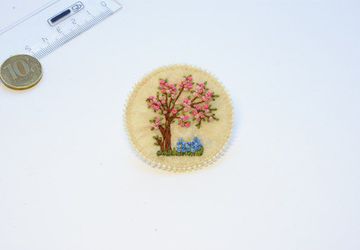 Брошь "Цветущий сад"