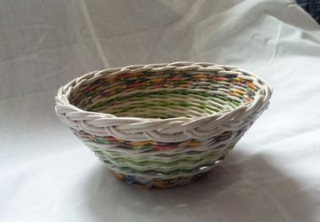 Конфетница плетеная