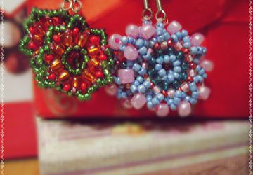 Серьги из бисера