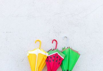 Сочная идея декора зонтика!