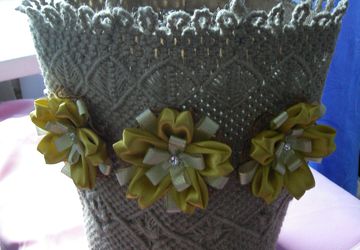 Сумка макраме "для шашлыка"