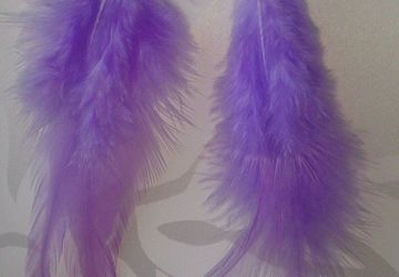 Серьги "Перышки"