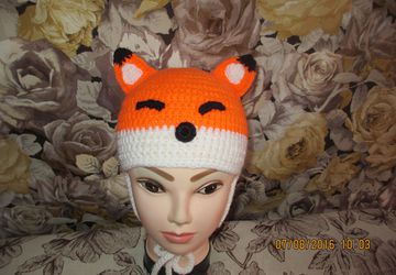 Детская шапочка Лисонька