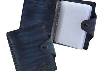 Визитница CANGURIONE 3309-020 Dark-Blue Hand Made