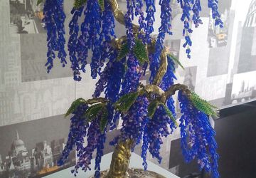 Глициния из бисера