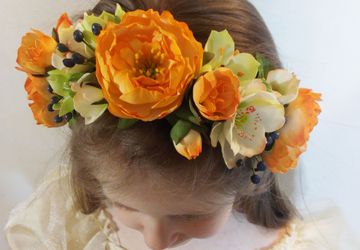 Ободок/венок/повязка на пучок 3 в 1