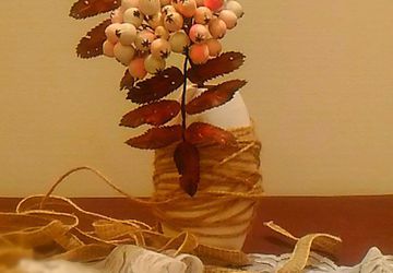 Розовая рябинка