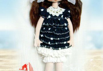 Авторская коллекционная текстильная кукла «ЭМИЛИ».