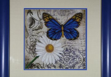 Вышивка бисером "Бабочка счастья"