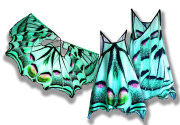 Сарафан, имитирующий крылья бабочки Парусник фотопринт