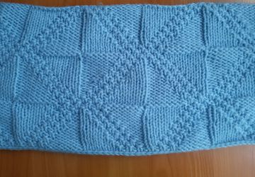 Теплый снуд спицами