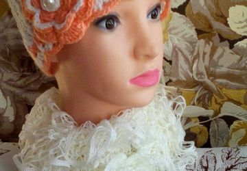 комплект - шапочка и шарфик