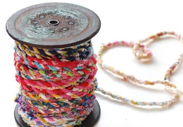 Делаем оригинальный коврик из лоскутной нити!