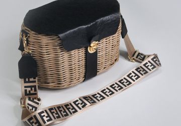 Плетеная женская сумка