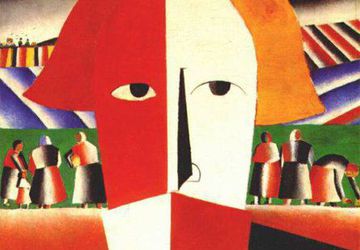 Брошь деревянная "Голова крестьянина"