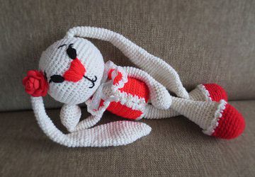 Вязаный зайчик