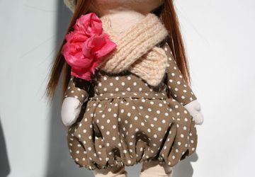Кукла ручной работы из ткани