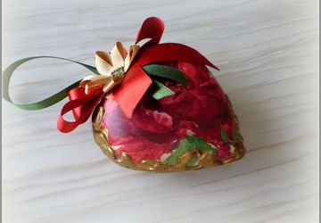 Керамическое сердце "Пион"