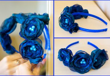 Ободок синий