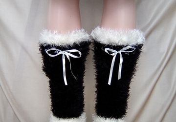 гетры черно-белые Травка