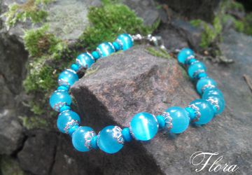 Браслет с кошачими глазками