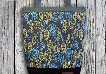 Текстильная сумочка "Foliage" (серая).