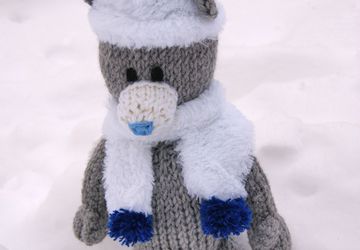 Мишка Тедди в меховом комплекте