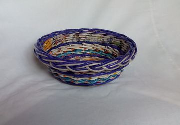 Конфетница плетеная "Цветное настроение", №8