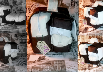 Косметичка-чемоданчик из экокожи