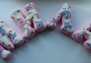 Мягкие буквы подушки