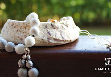 Браслет на резинке из натуральных камней