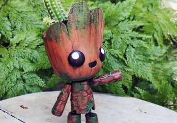 Малыш Грут купить игрушка горшок для цветов танцующий