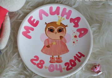Тарелочка с ручной росписью