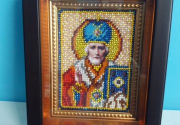 Продажа икон вышитых бисером