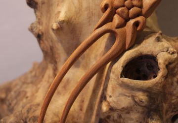 Заколки деревянные резные